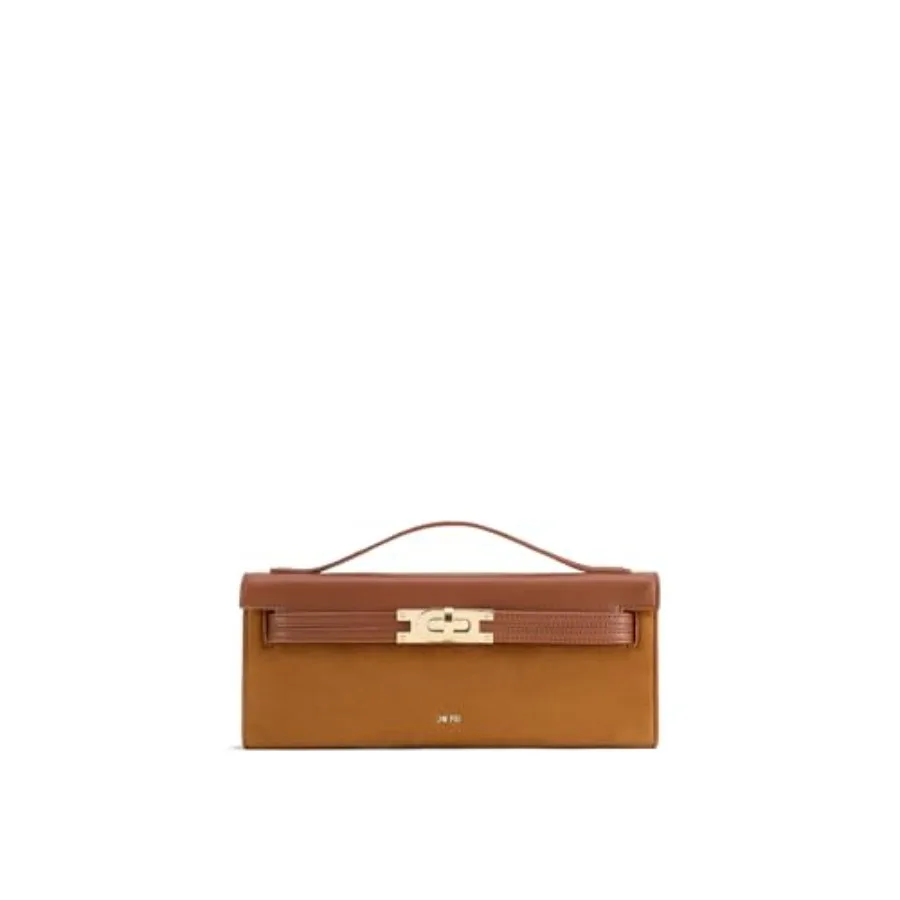 Women's structured top handle bag for everyday use, crafted from vegan leather in classic black with gold-tone hardware and spa
Women's structured top handle bag for everyday use, crafted from vegan leather in classic black with gold-tone hardware and spa