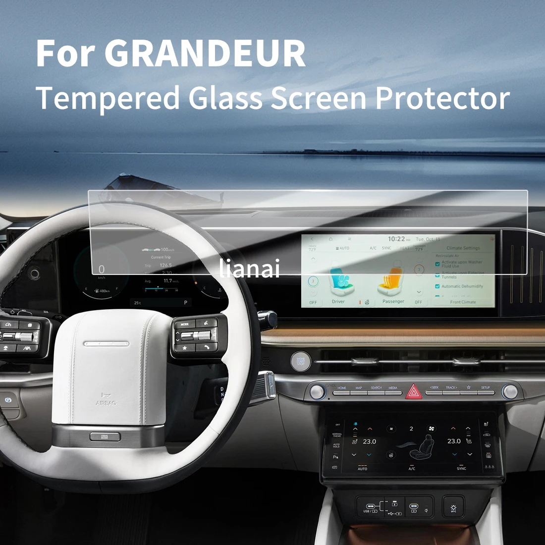 Screen Protector For HYUNDAI 26 GRANDEUR mpered Glass Protective Film GPS Video Navigator Car Stickers Vehicle Accessories
Screen Protector For HYUNDAI 26 GRANDEUR mpered Glass Protective Film GPS Video Navigator Car Stickers Vehicle Accessories