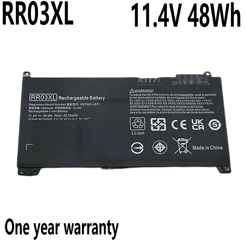 New RR03XL Laptop Battery For HP ProBook 430 440 450 455 470 G4 G5 HSTNN-PB6W HSTNN-UB7C HSTNN-LB71
New RR03XL Laptop Battery For HP ProBook 430 440 450 455 470 G4 G5 HSTNN-PB6W HSTNN-UB7C HSTNN-LB71