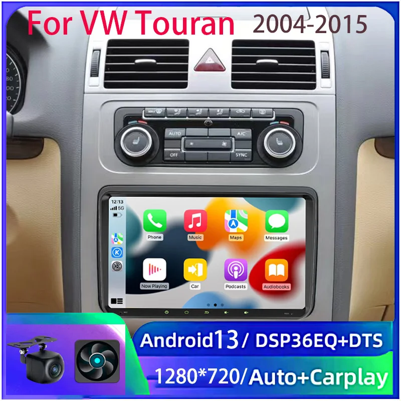 9” 6+128GB For VW Touran 2004-2015 Wireless Apple CarPlay Android car audio radio FM BT host
9” 6+128GB For VW Touran 2004-2015 Wireless Apple CarPlay Android car audio radio FM BT host