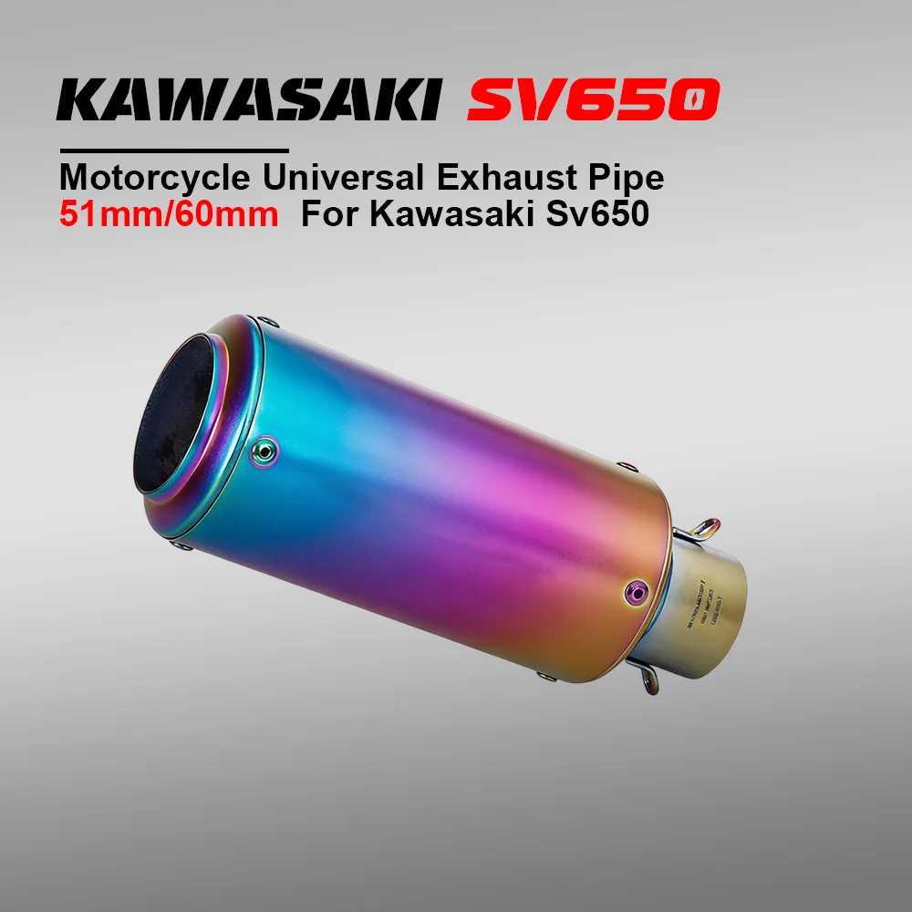 51/60mm Universal SC Exhaust & Exhaust Systems: Inox Muffler w/ DB Killer for Z900-R3-R25-MT07-MT09-R1-Z400-Z650
51/60mm Universal SC Exhaust & Exhaust Systems: Inox Muffler w/ DB Killer for Z900-R3-R25-MT07-MT09-R1-Z400-Z650