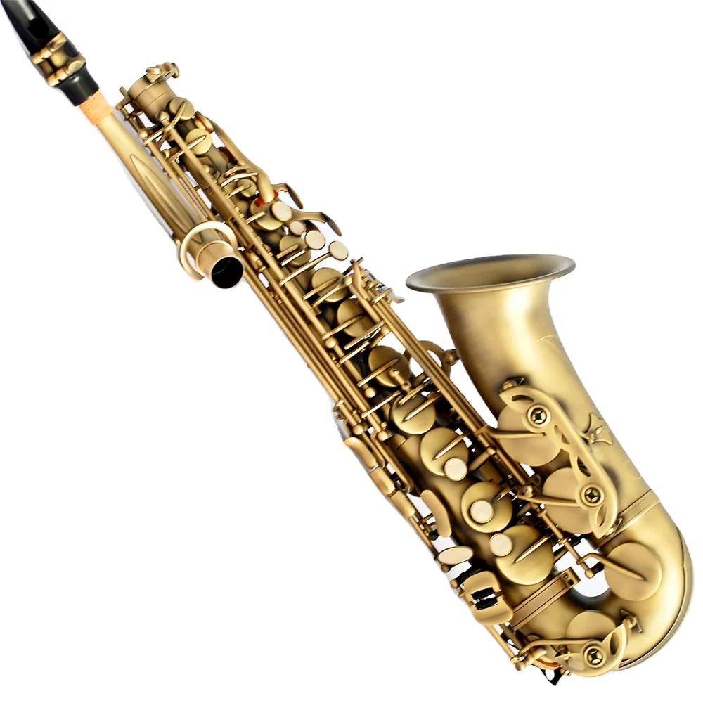 Professional Archaized Alto Saxophone With EB Tone