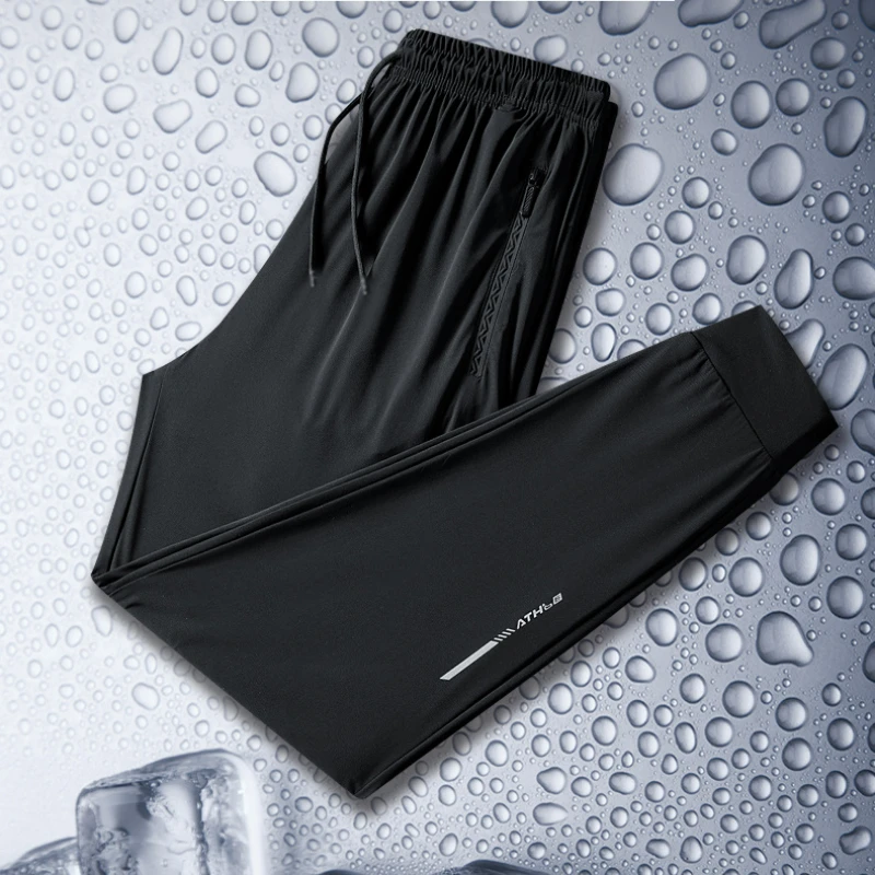 2025 Summer Casual Pants Men's Ice Silk Comfortable Breathable Stretch Hallen Pants Gym Sports Quick-drying Running Pants Loose
2025 Summer Casual Pants Men's Ice Silk Comfortable Breathable Stretch Hallen Pants Gym Sports Quick-drying Running Pants Loose