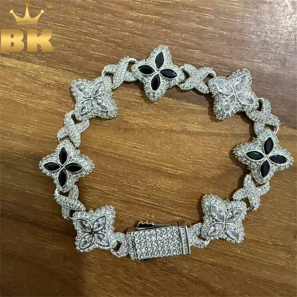 THE BLING KING Multi Color CZ Floral Inifinity Chain Bracelet Micro Paved Out 5A+ Cubic Zircon Clover Anklet Luxury Jewelry
THE BLING KING Multi Color CZ Floral Inifinity Chain Bracelet Micro Paved Out 5A+ Cubic Zircon Clover Anklet Luxury Jewelry