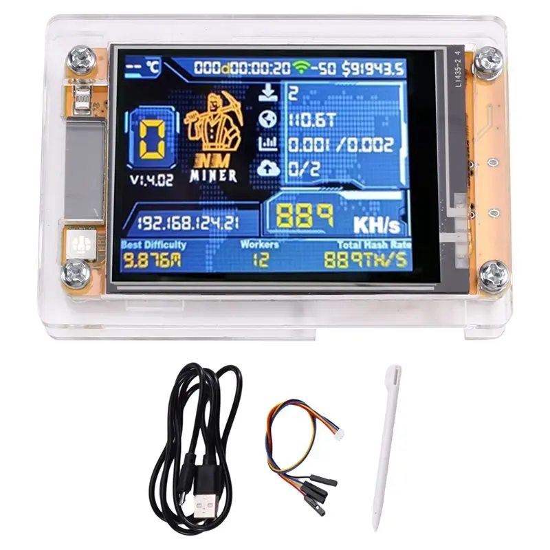 A29F-880KH/S Nmminer Nerdminer Upgraded Harshrate 2.4 Inch Smart Display Bitcoin Crypto Solo Lottery Miner Nerdminer
A29F-880KH/S Nmminer Nerdminer Upgraded Harshrate 2.4 Inch Smart Display Bitcoin Crypto Solo Lottery Miner Nerdminer