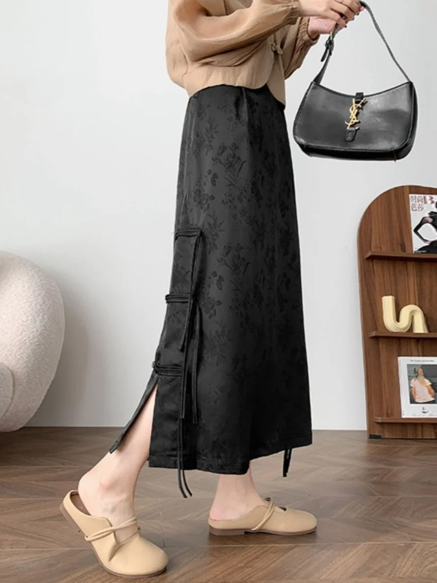 plus Size Women's Summer High Waist Loose A-Line Skirt with Embroidery And Button Detailing National Style Half-length Skirt
plus Size Women's Summer High Waist Loose A-Line Skirt with Embroidery And Button Detailing National Style Half-length Skirt