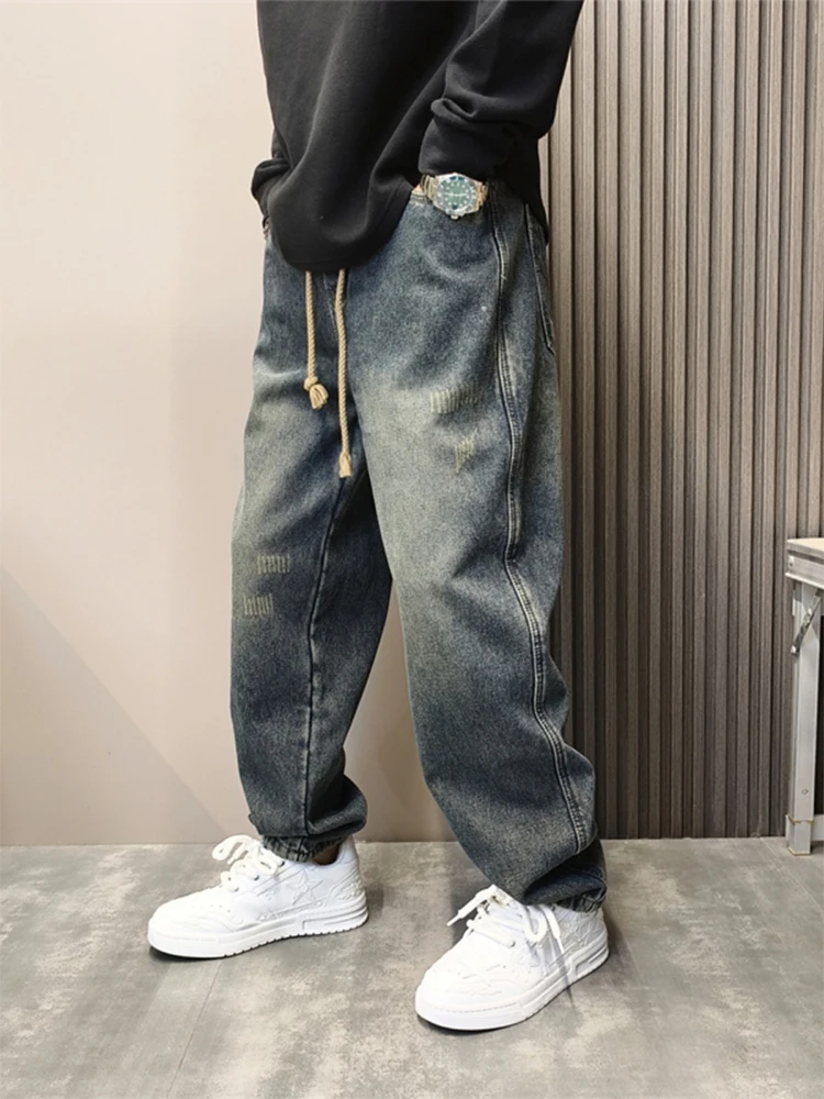 Американские джинсовые джинсы с талией в стиле ретро, мужские весенне-осенние модные прямые свободные повседневные брюки, молодежные длинные брюки, джинсы
Американские джинсовые джинсы с талией в стиле ретро, мужские весенне-осенние модные прямые свободные повседневные брюки, молодежные длинные брюки, джинсы