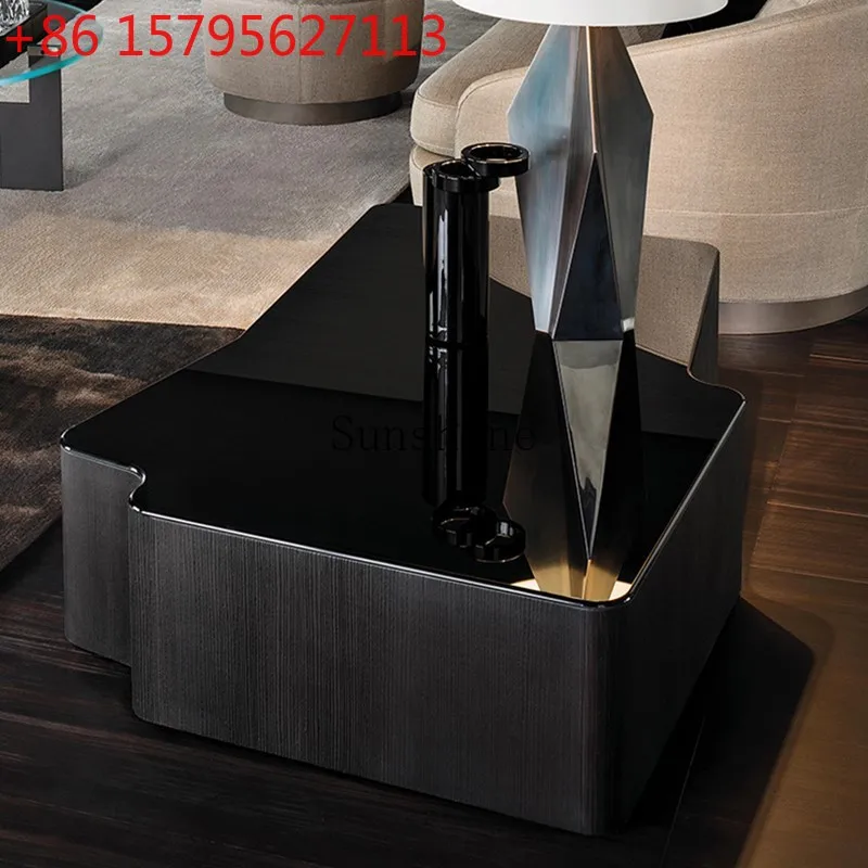 Italian light luxury natural marble modern simple rock slab coffee table
Italian light luxury natural marble modern simple rock slab coffee table