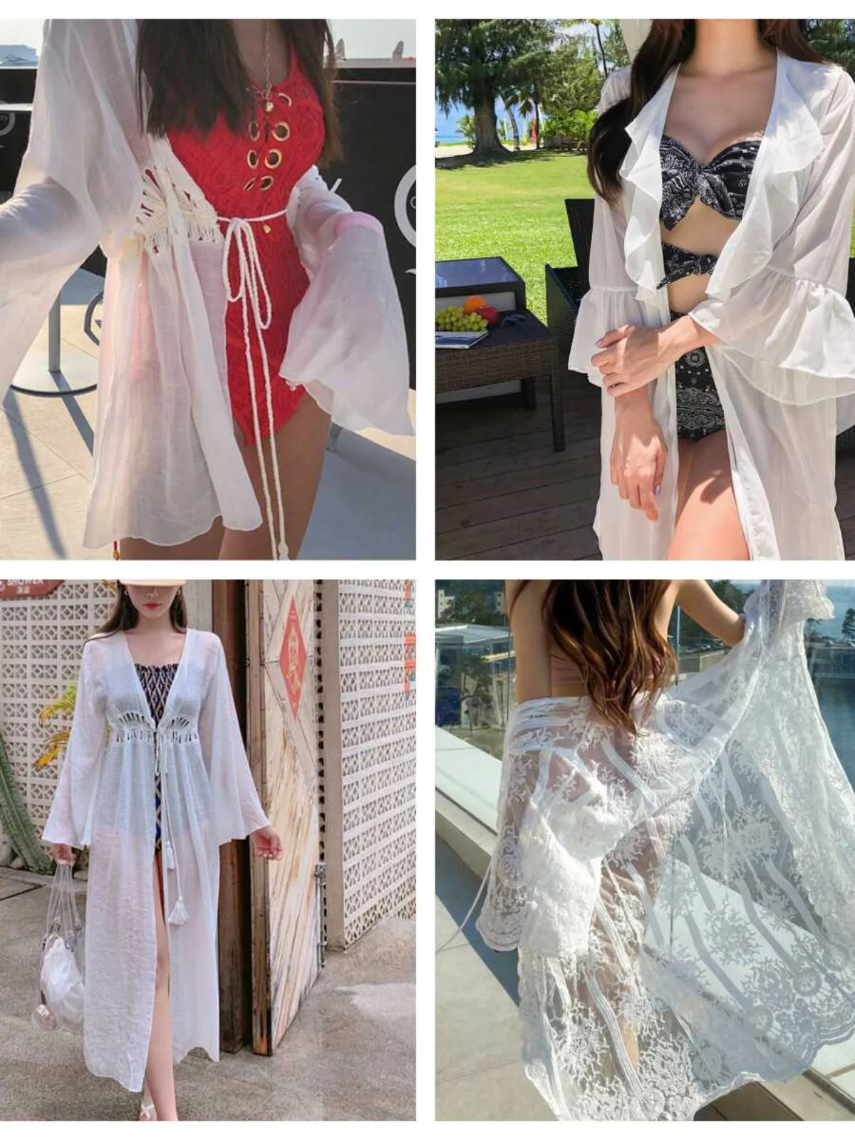 Новая пляжная накидка-жакет 2024 года с длинными рукавами, ажурным дизайном, эффектом похудения и защитой от солнца для женщин
Новая пляжная накидка-жакет 2024 года с длинными рукавами, ажурным дизайном, эффектом похудения и защитой от солнца для женщин