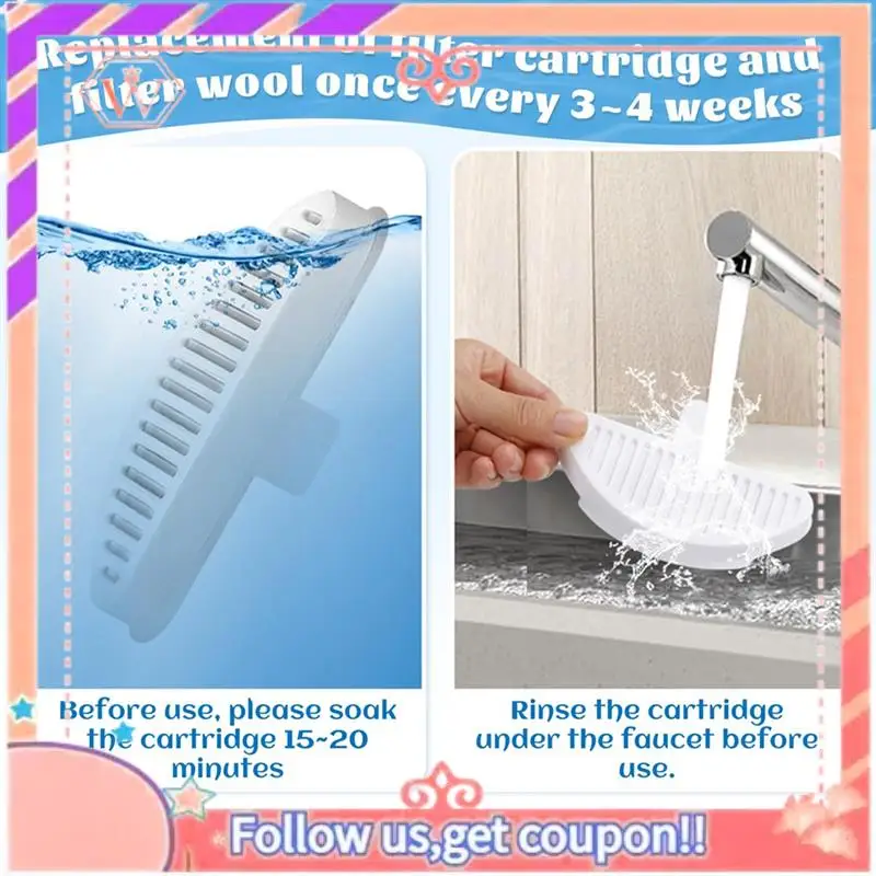 Upgraded 6PCS Cat Water Fountain Filters For Uahpet Water Fountain 67Oz/2L Cat Water Fountain Cat Fountain Accessories Filter
Upgraded 6PCS Cat Water Fountain Filters For Uahpet Water Fountain 67Oz/2L Cat Water Fountain Cat Fountain Accessories Filter