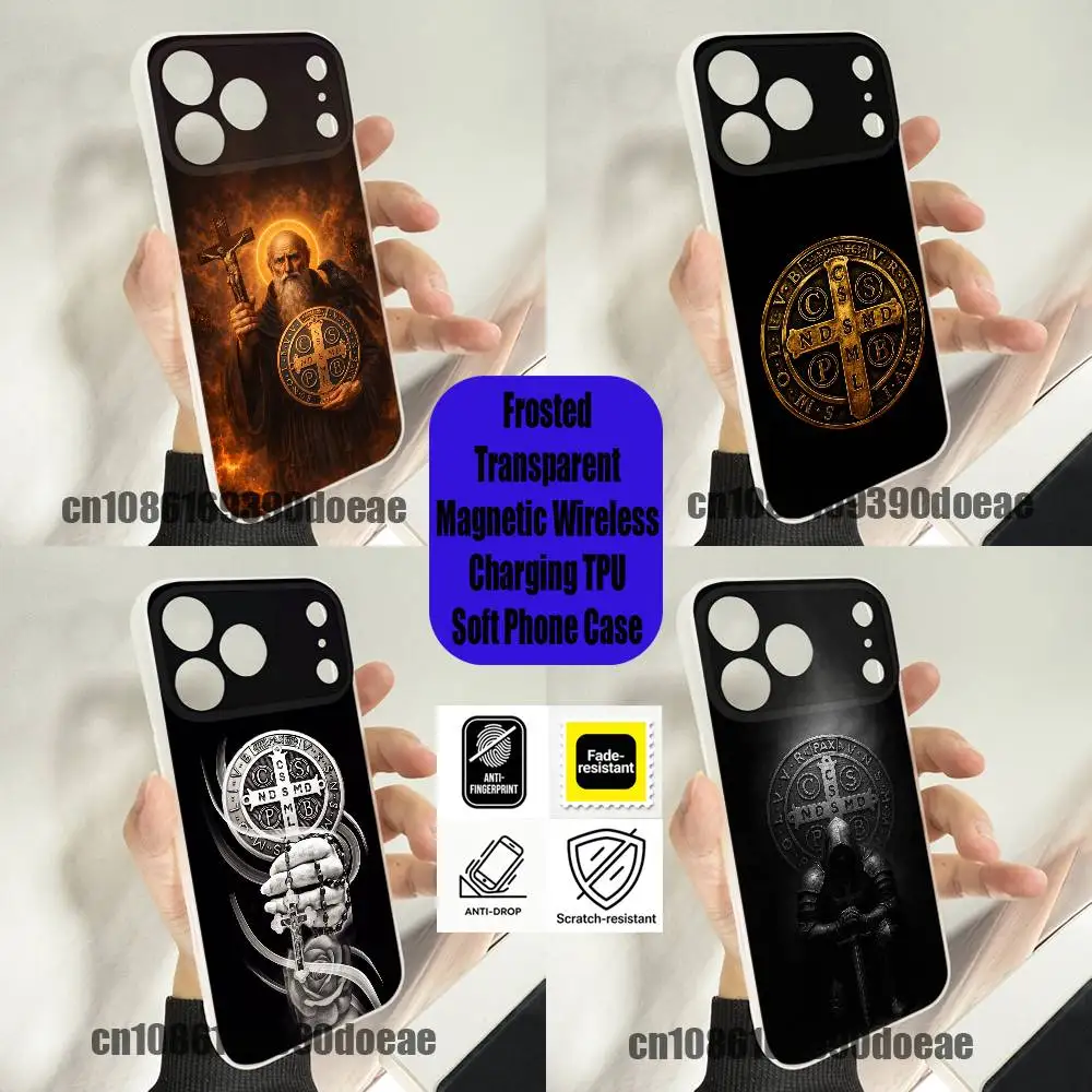 For Sao Bento Benedict of Nursia Phone Case iPhone 11,16,15,14,13,17,12,Plus,E,Air,Mini,Pro,Max Wireless Charge Magnetic Clear
For Sao Bento Benedict of Nursia Phone Case iPhone 11,16,15,14,13,17,12,Plus,E,Air,Mini,Pro,Max Wireless Charge Magnetic Clear
