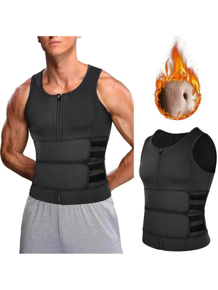 Men Neoprene Sweat Vest Waist Trainer Body Shaper Slimming Tank Top For Gym Fitness Running
Men Neoprene Sweat Vest Waist Trainer Body Shaper Slimming Tank Top For Gym Fitness Running