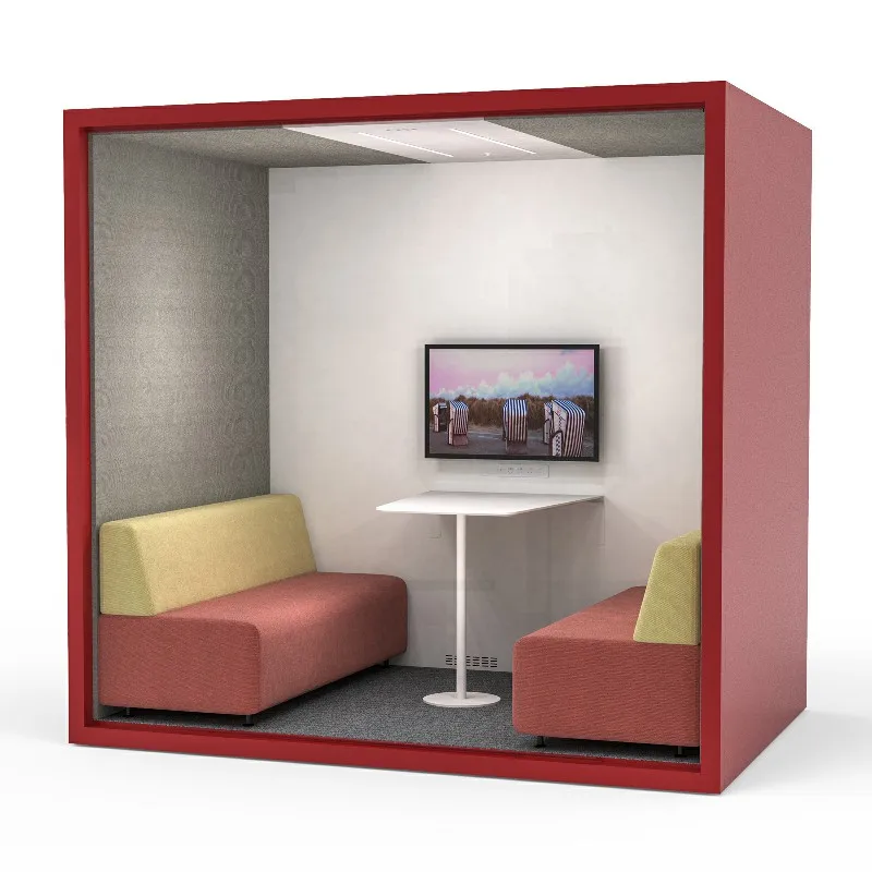 Indoor Acoustic Working Pod Meeting Booth Office Phone Booth for Meeting
Indoor Acoustic Working Pod Meeting Booth Office Phone Booth for Meeting