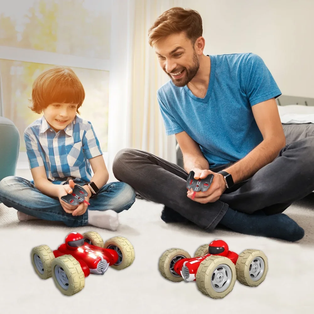 Red RC Stunt Cars Remote Control Car Double-Sided Driving 360-degree Flips Rotating Car Toy Gift for Boys Kinds
Red RC Stunt Cars Remote Control Car Double-Sided Driving 360-degree Flips Rotating Car Toy Gift for Boys Kinds