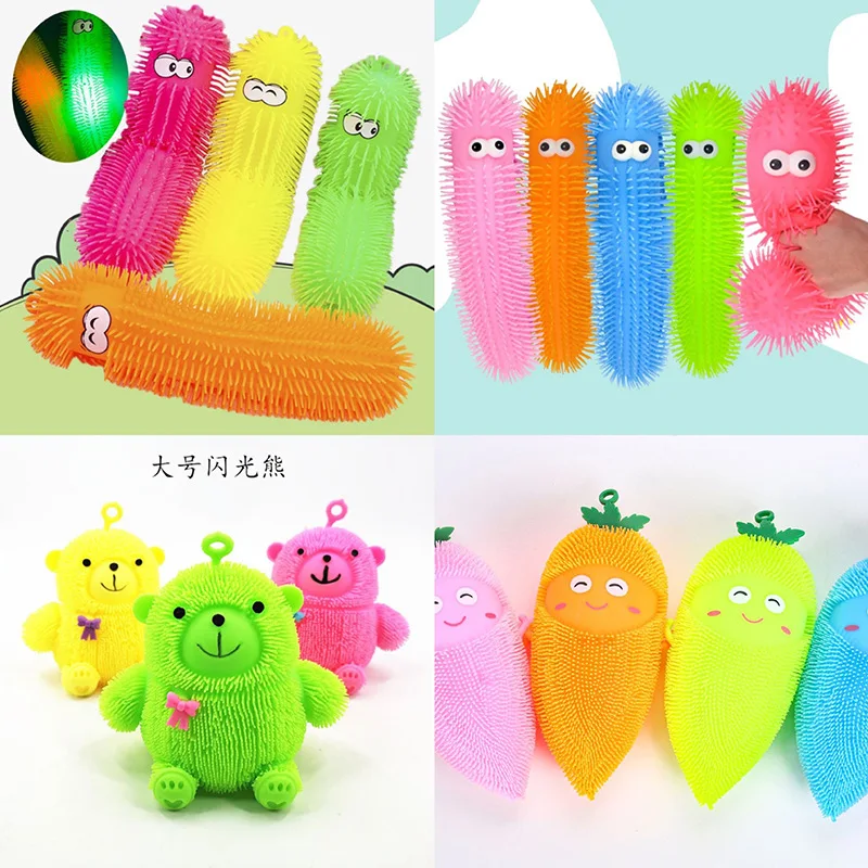 Cartoon Glowing Ugly Cute Caterpillar Toy With Flashing Colors Five Section Caterpillar Glowing Release Stress Relief Kneading
Cartoon Glowing Ugly Cute Caterpillar Toy With Flashing Colors Five Section Caterpillar Glowing Release Stress Relief Kneading