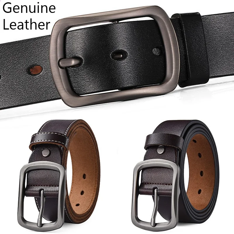 Classic Pin Buckle Genuine Leather Belt for Men, Crafted From Soft Top-Layer Cowhide Waistband, Perfectly Suit for Casual Outfit
Classic Pin Buckle Genuine Leather Belt for Men, Crafted From Soft Top-Layer Cowhide Waistband, Perfectly Suit for Casual Outfit