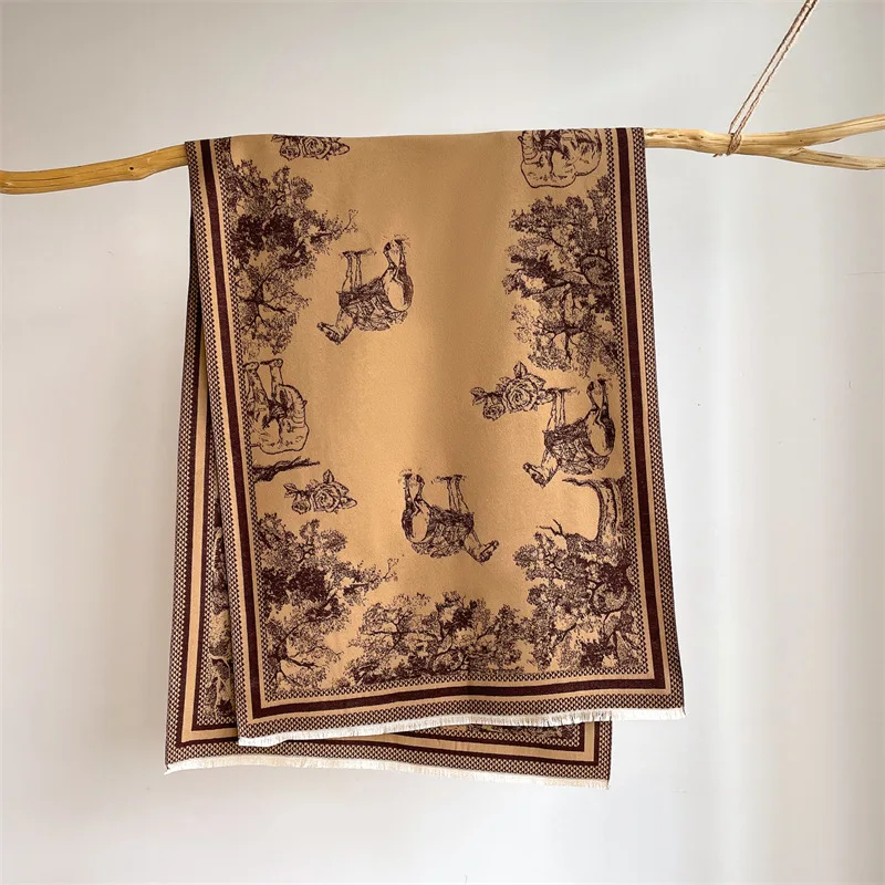 Brand Scenery Print Scarf Pashmina Cashmere Travel Blanket Shawl Comfortable Wrap Winter Thick Elegant Coldproof Warm Scarves 
Brand Scenery Print Scarf Pashmina Cashmere Travel Blanket Shawl Comfortable Wrap Winter Thick Elegant Coldproof Warm Scarves