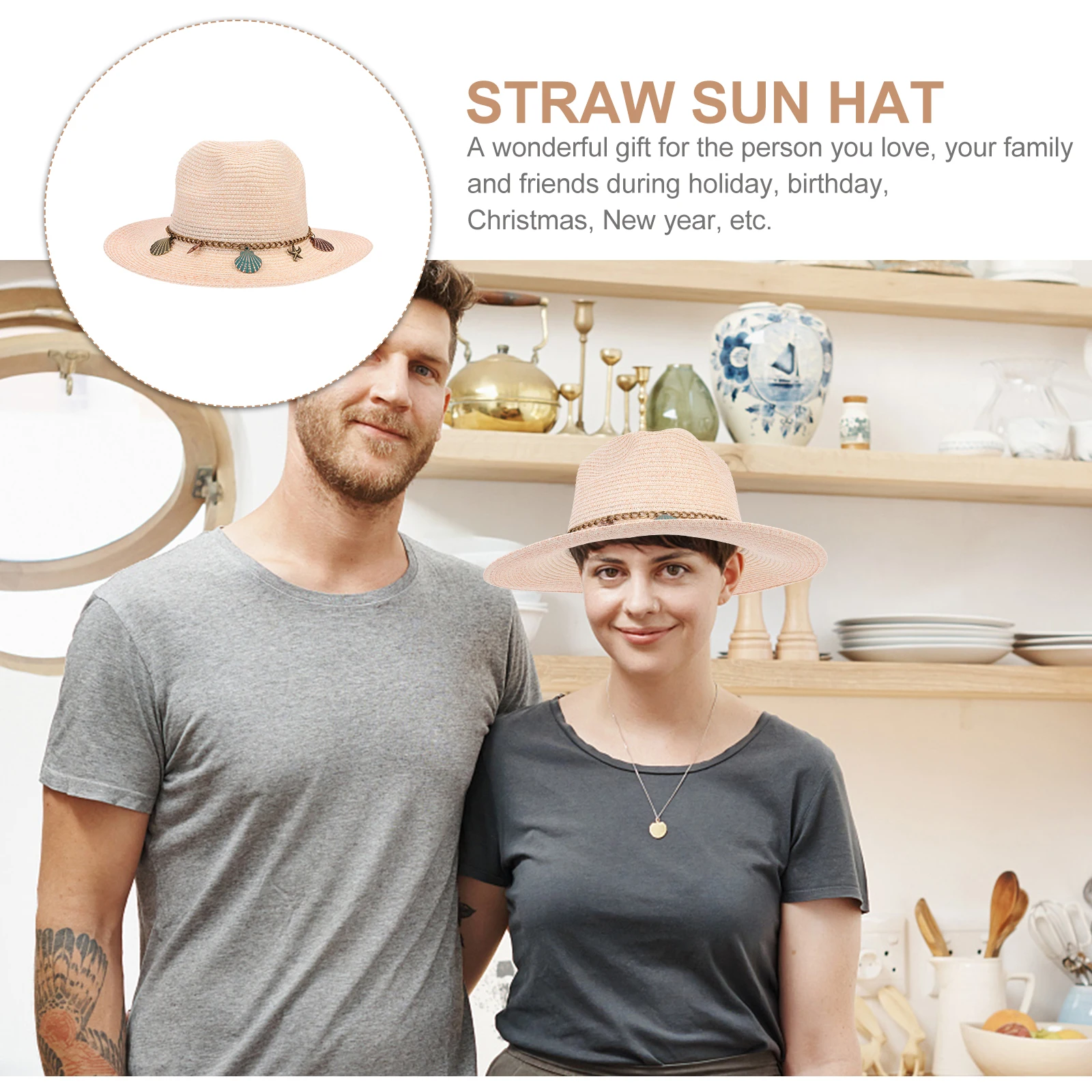 Straw Sun Hat for Women Summer Beach Vacation Outdoor Foldable Bucket Hats Brim Woven Design Charm Decorative Travel Hiking
Straw Sun Hat for Women Summer Beach Vacation Outdoor Foldable Bucket Hats Brim Woven Design Charm Decorative Travel Hiking