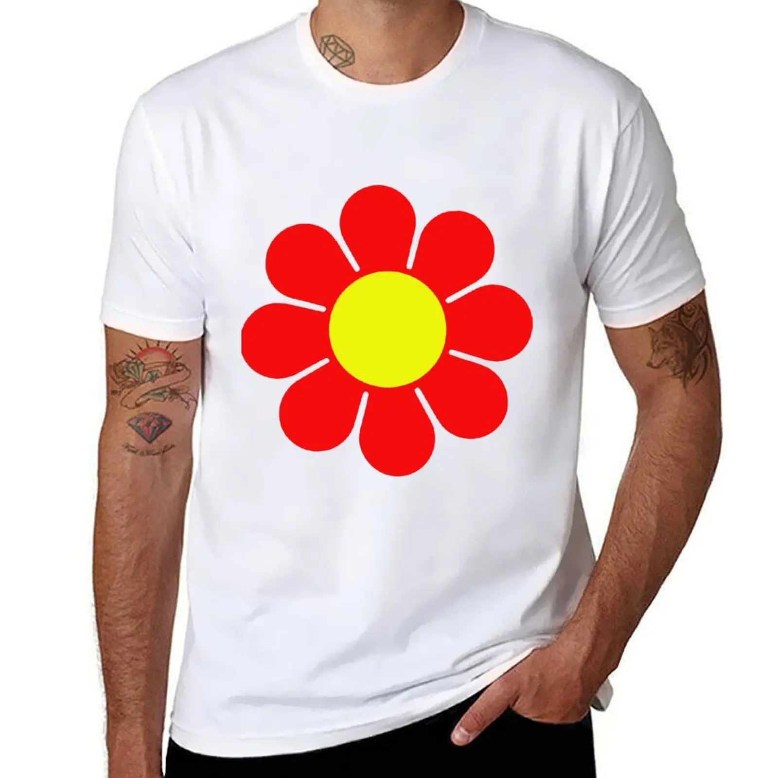 Red Yellow Hippy Flower Daisy T-Shirt t shirt for man 100 percent cotton t shirt personalised t shirts for man cotton T-Shirt
Red Yellow Hippy Flower Daisy T-Shirt t shirt for man 100 percent cotton t shirt personalised t shirts for man cotton T-Shirt