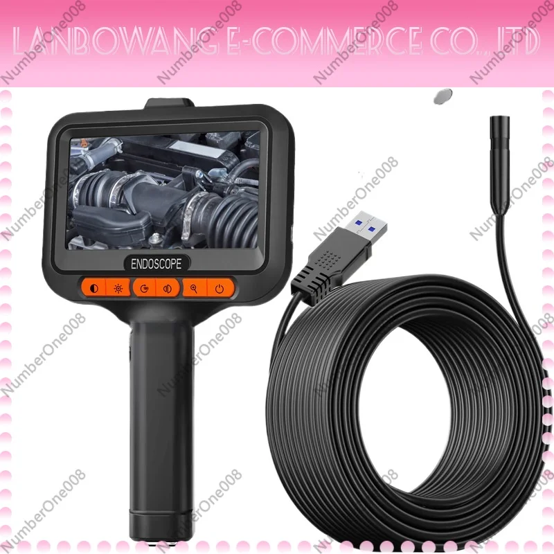 4.3 Inch HD Borescope 1080P with Display, Waterproof Probe for Auto Repair Pipeline Dredging Industrial Inspection Camera
4.3 Inch HD Borescope 1080P with Display, Waterproof Probe for Auto Repair Pipeline Dredging Industrial Inspection Camera