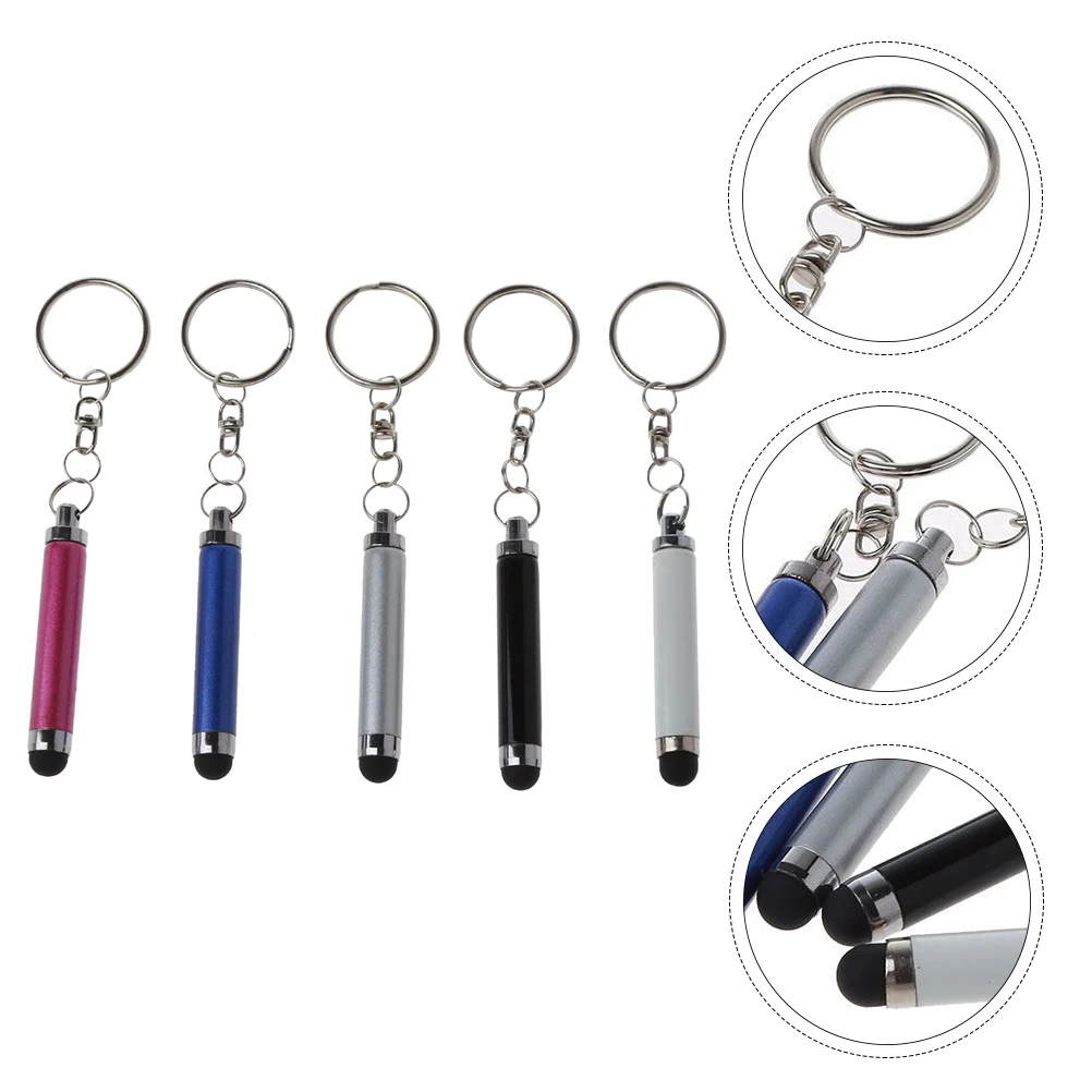 5pcs Stylus Pens Touch Screen Keychains Black White Silver Blue Pink for Phone Tablet Capacitive Portable Great Gift
5pcs Stylus Pens Touch Screen Keychains Black White Silver Blue Pink for Phone Tablet Capacitive Portable Great Gift