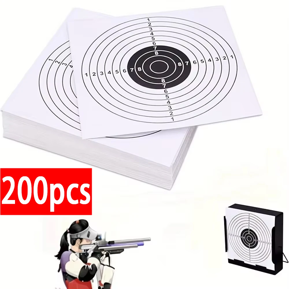 200Pcs 5.5in Shooting Practice Paper Target Hard Card Target Paper with Scoring Rings for Bow Arrow Pistol Rifle Airsoft
200Pcs 5.5in Shooting Practice Paper Target Hard Card Target Paper with Scoring Rings for Bow Arrow Pistol Rifle Airsoft