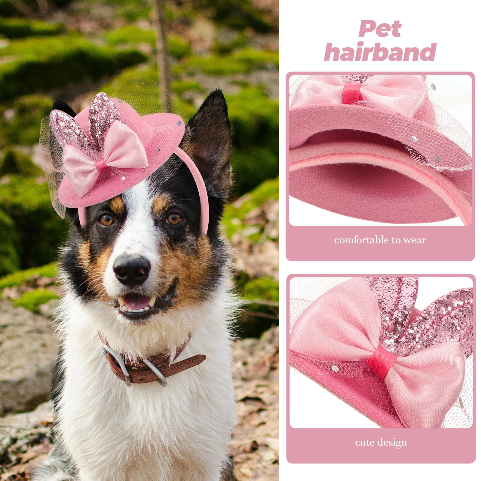 Easter Party Pet Headband Adorable Top Hat Hairband Festival Pet Headwear Cosplay Accessory Creative Bowknot Design
Easter Party Pet Headband Adorable Top Hat Hairband Festival Pet Headwear Cosplay Accessory Creative Bowknot Design