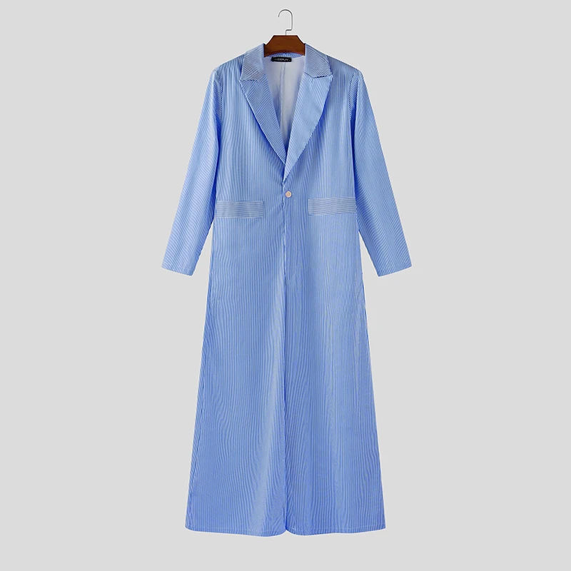 INCERUN Men Striped Jumpsuits Loose Lapel Long Sleeve Elegant Fashion Male Overalls Streetwear 2025 Casual Wide Leg Rompers Men
INCERUN Men Striped Jumpsuits Loose Lapel Long Sleeve Elegant Fashion Male Overalls Streetwear 2025 Casual Wide Leg Rompers Men