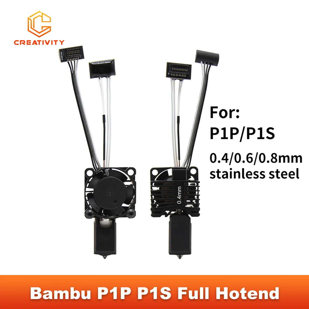Сборка Hotend для Bambu P1P P1S с охлаждающим вентилятором, трубкой из ПТФЭ 1 м и фитингами PC4-M10, 10 шт., детали для 3D-печати P1P 
Сборка Hotend для Bambu P1P P1S с охлаждающим вентилятором, трубкой из ПТФЭ 1 м и фитингами PC4-M10, 10 шт., детали для 3D-печати P1P