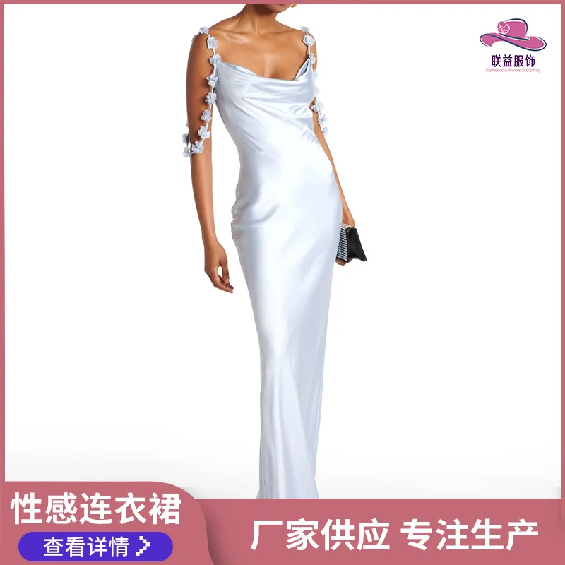 New white sleeveless U-neck strapless high waisted wedding evening dress, long dress, no iron dress
New white sleeveless U-neck strapless high waisted wedding evening dress, long dress, no iron dress