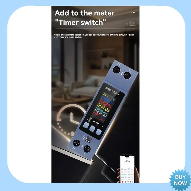 A47Z TUYA WIFI Energy Meter Din Rail Mount Digital Voltmeter Ammeter Wattmeter AC 80-290V Kwh Power Meter Remote Control
A47Z TUYA WIFI Energy Meter Din Rail Mount Digital Voltmeter Ammeter Wattmeter AC 80-290V Kwh Power Meter Remote Control