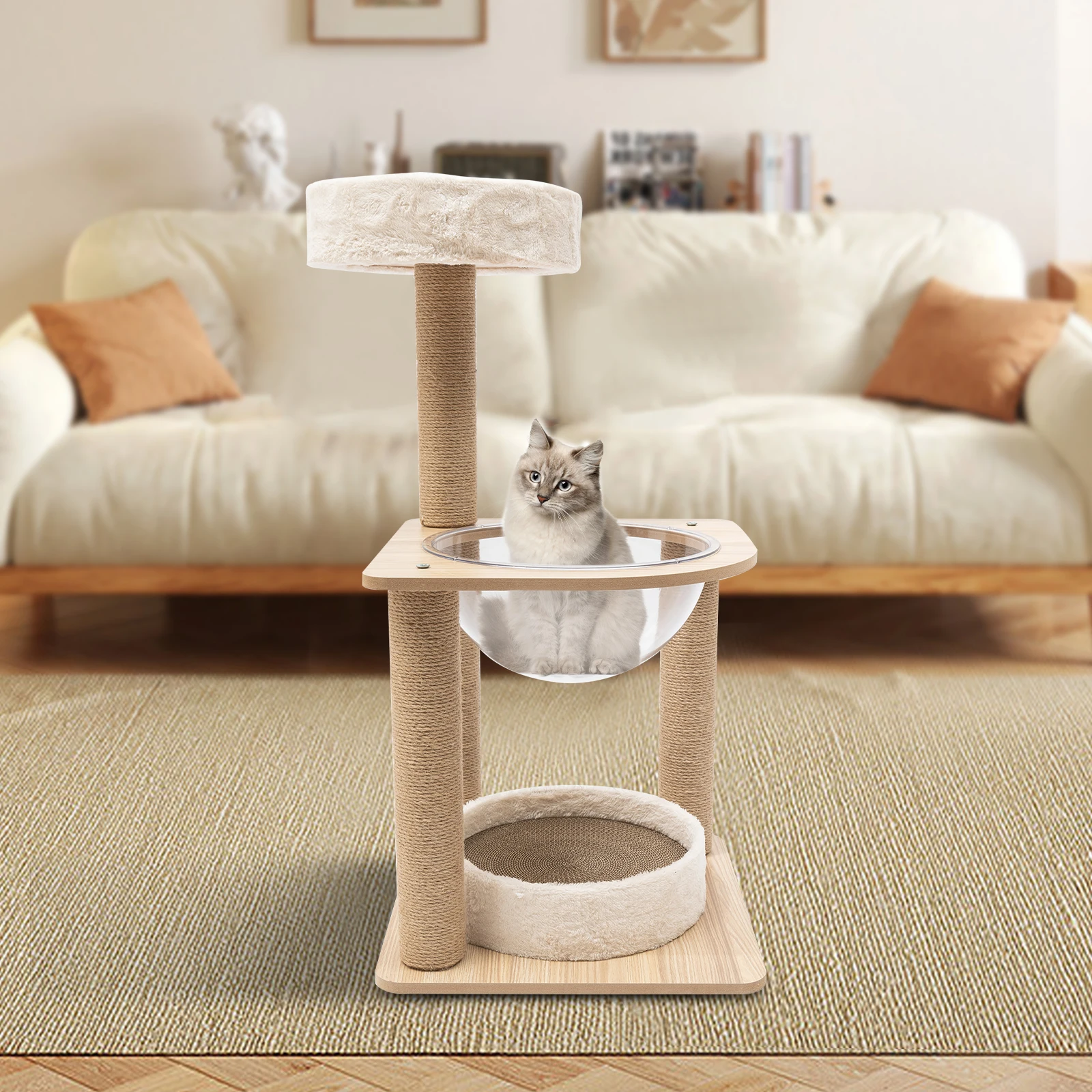 Homes for Pets Cat Tree | Cat Furniture, 3-Tier Cat Activity Tree w/Sisal Wrapped Support Scratching Posts & Lounging Cat
Homes for Pets Cat Tree | Cat Furniture, 3-Tier Cat Activity Tree w/Sisal Wrapped Support Scratching Posts & Lounging Cat
