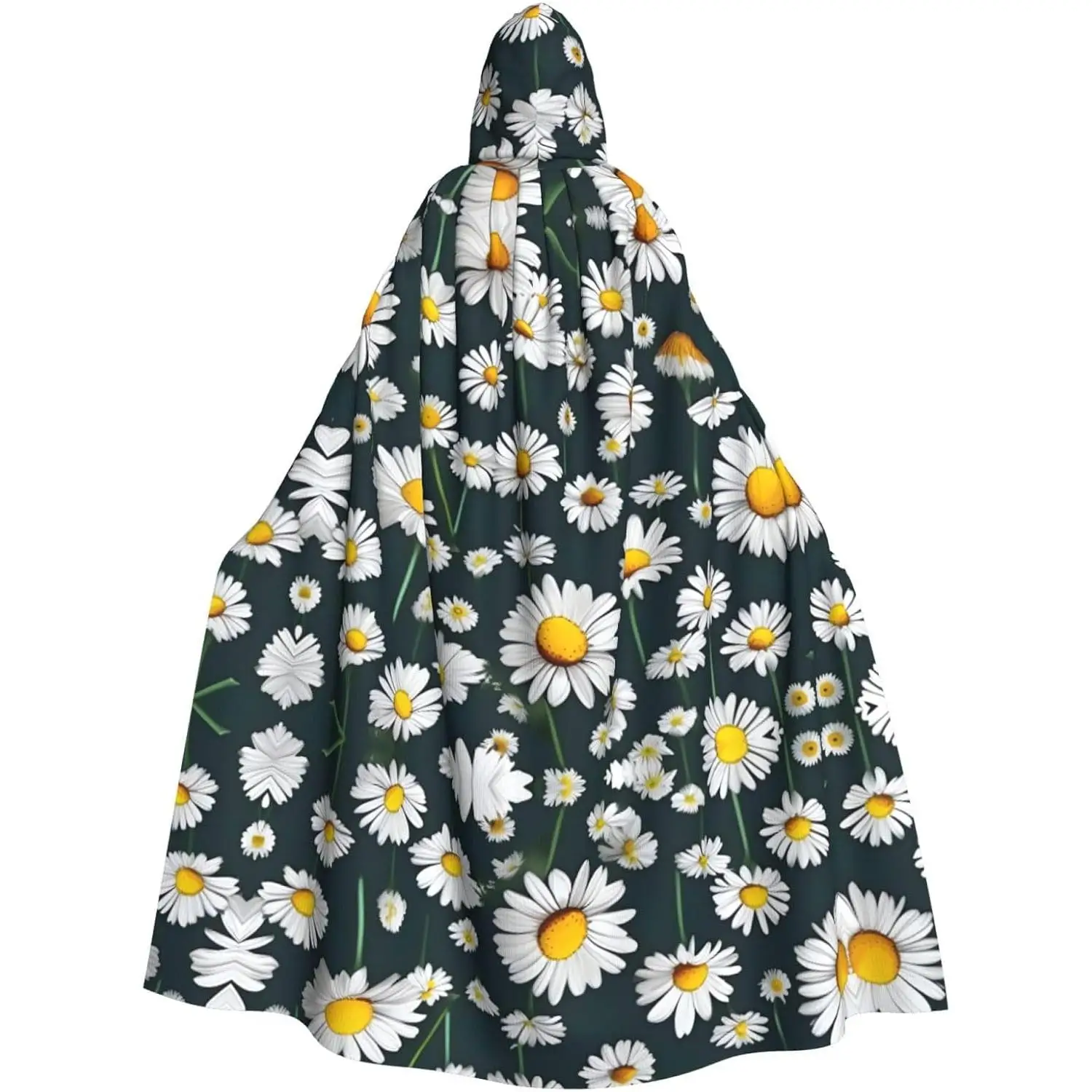 Daisy Flowers Prints Hooded Cloak for Halloween Role-playing and Costume Parties Comfortable and Durable
Daisy Flowers Prints Hooded Cloak for Halloween Role-playing and Costume Parties Comfortable and Durable