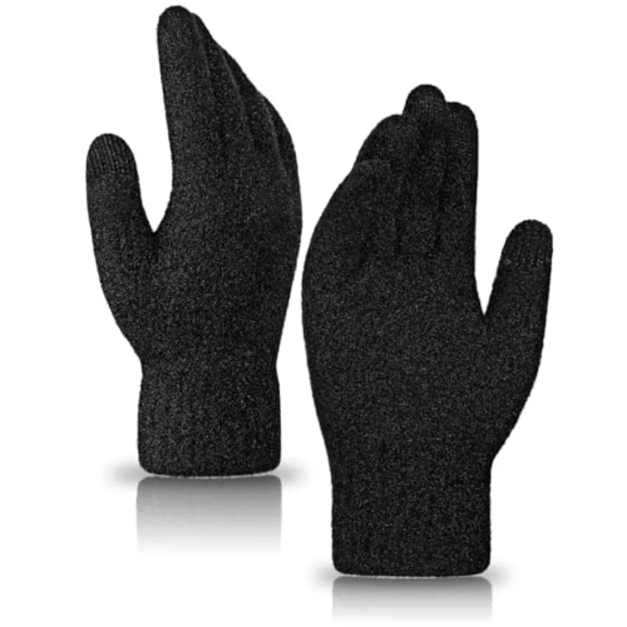 Achiou Winter Touchscreen Gloves Knit Warm Thick Thermal Soft Comfortable Wool Lining Elastic Cuff Texting for Women Men
Achiou Winter Touchscreen Gloves Knit Warm Thick Thermal Soft Comfortable Wool Lining Elastic Cuff Texting for Women Men
