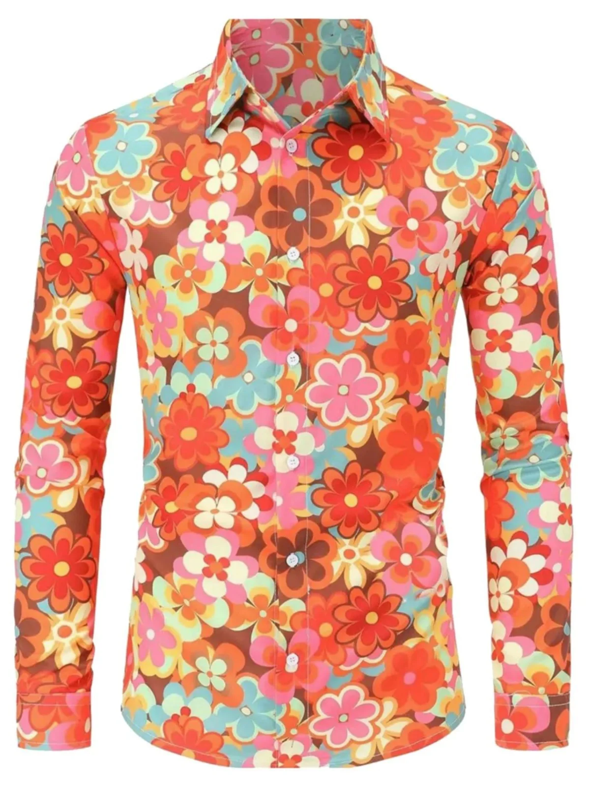Retro Button-Flowered Long-Sve Men's irt Breathable Loose Fit Youthful Print Design European Simple Sle Autumn Wear
Retro Button-Flowered Long-Sve Men's irt Breathable Loose Fit Youthful Print Design European Simple Sle Autumn Wear