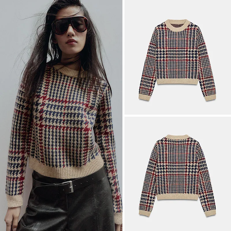 Soft Long Sve round Ne Knitted Sweater Cheered Pattern Women's Casual Sle Faionable Vintage Design Autumn New Arrival
Soft Long Sve round Ne Knitted Sweater Cheered Pattern Women's Casual Sle Faionable Vintage Design Autumn New Arrival