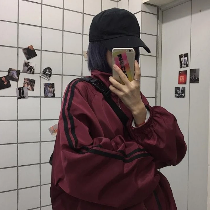 Jackets Women Baggy Summer Vintage American Fashion Side-striped High Street Sun-proof Leisure Minimalist Couple Casual Outwear
Jackets Women Baggy Summer Vintage American Fashion Side-striped High Street Sun-proof Leisure Minimalist Couple Casual Outwear