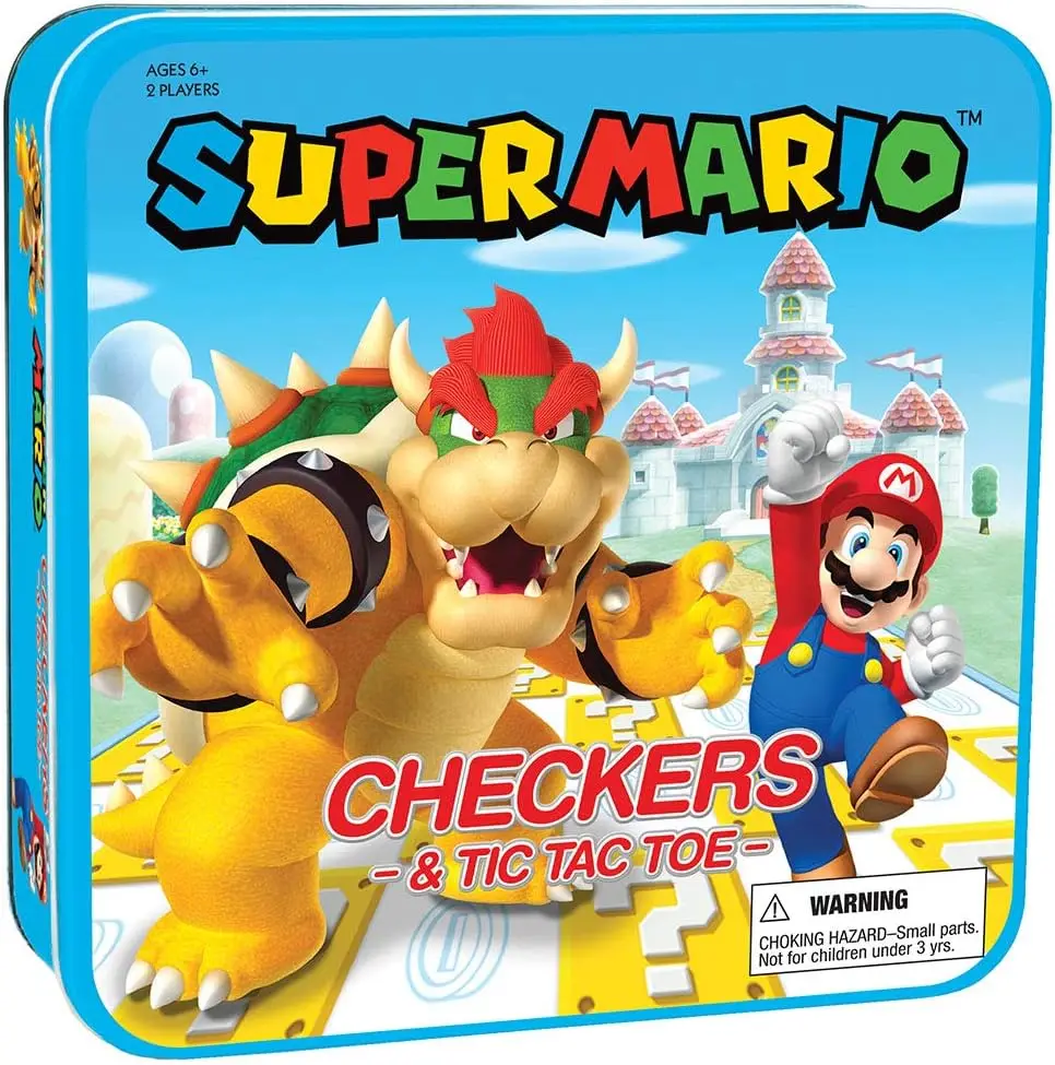 Super Mario Checkers & Tic-Tac-Toe Game Set for 2 Players | Mario & Bowser | Collectible Board Game
Super Mario Checkers & Tic-Tac-Toe Game Set for 2 Players | Mario & Bowser | Collectible Board Game