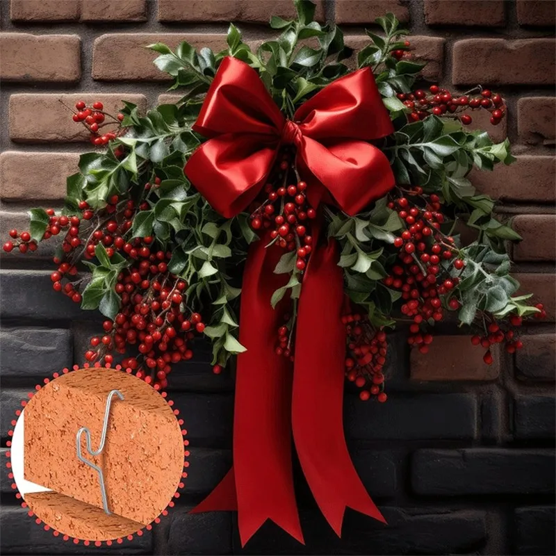 BHTS-For Gardening Tools And Christmas Wreath Hooks-Stainless Steel Wall Hooks 48Pcs-Multipurpose Brick Wall Hangers
BHTS-For Gardening Tools And Christmas Wreath Hooks-Stainless Steel Wall Hooks 48Pcs-Multipurpose Brick Wall Hangers