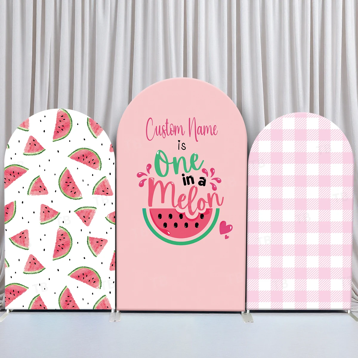 TB Summer Watermelon Theme Arch Backdrop Cover Custom One in A Melon Kids Birthday Party Decor Photo Background Elastic Fabric
TB Summer Watermelon Theme Arch Backdrop Cover Custom One in A Melon Kids Birthday Party Decor Photo Background Elastic Fabric