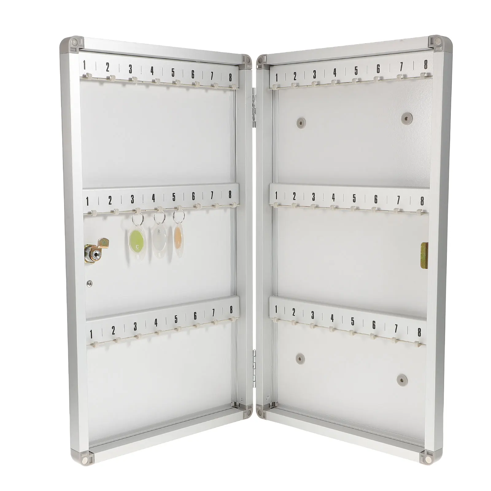 Aluminum Alloy Key Box with Multiple Slots for Wall Mount Organizer Keeps Keys Secure Easy to Find
Aluminum Alloy Key Box with Multiple Slots for Wall Mount Organizer Keeps Keys Secure Easy to Find