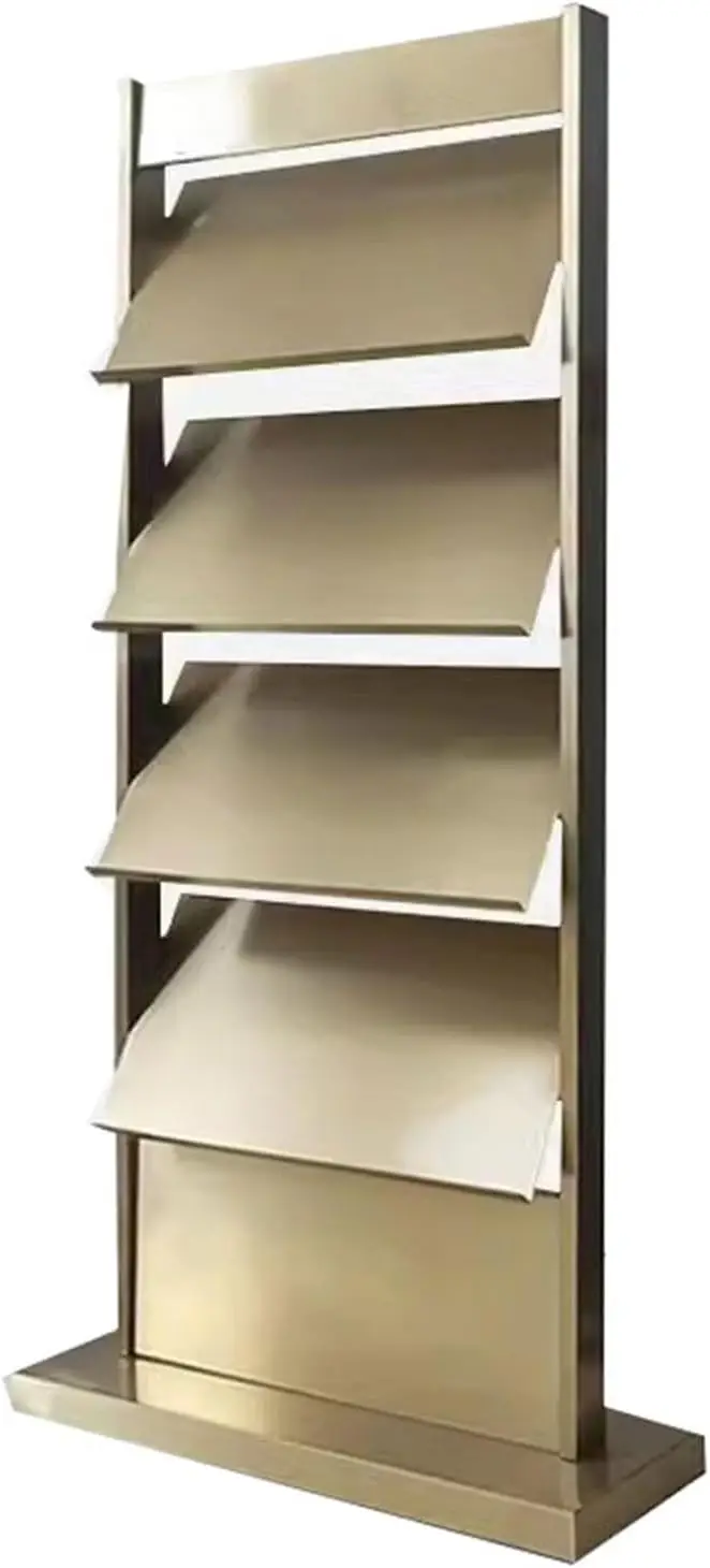 Stainless Steel Newspaper Rack Multi-Layer Storage Display Rack Vertical Magazine Rack Newspaper Shelf Organizer Rack
Stainless Steel Newspaper Rack Multi-Layer Storage Display Rack Vertical Magazine Rack Newspaper Shelf Organizer Rack