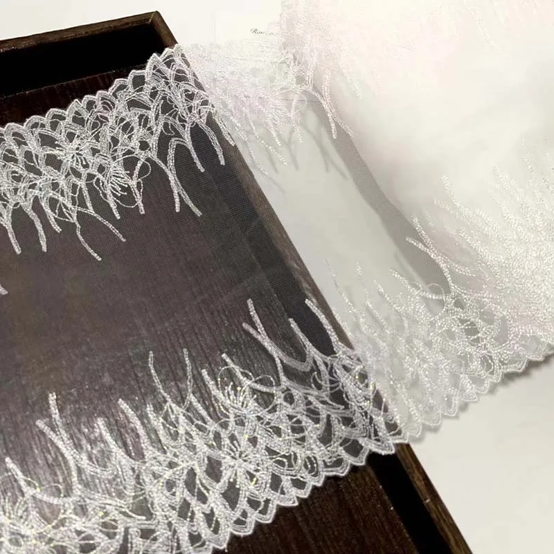 19Yards Shimmer White Embroidery Lace Trim Underwear Bra Accessories Skirt Hem Clothes Sewing Material DIY Apparel Dress Fabric
19Yards Shimmer White Embroidery Lace Trim Underwear Bra Accessories Skirt Hem Clothes Sewing Material DIY Apparel Dress Fabric