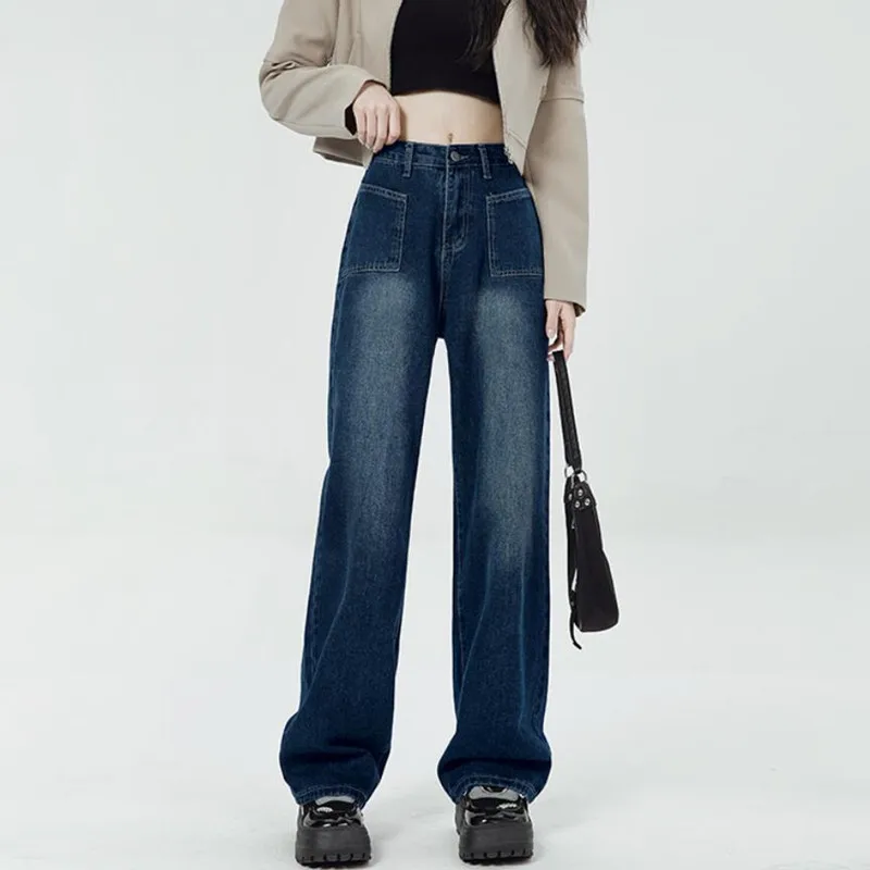 New Autumn Winter Vintage Jeans Women High Waist Wide Leg Loose Casual Straight Denim Pants s498
New Autumn Winter Vintage Jeans Women High Waist Wide Leg Loose Casual Straight Denim Pants s498