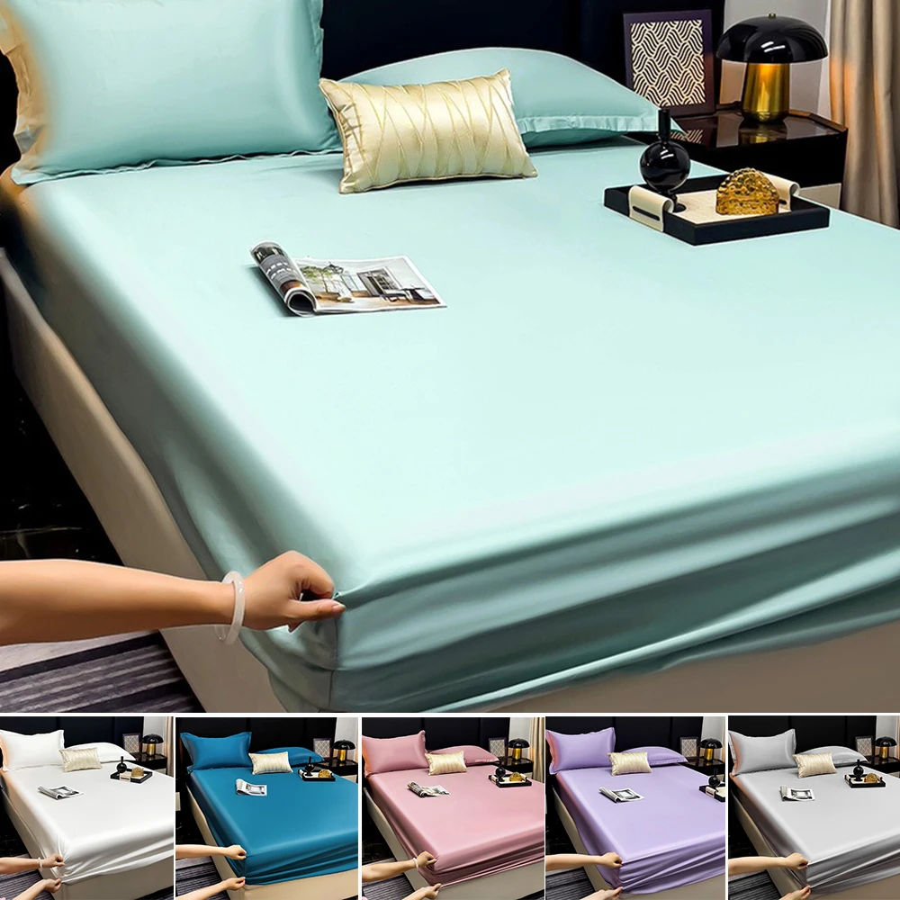 100% Cotton Multi Color Bedsheet Washable Ice Silk Non Slip Adjustable Mattress Cover Suitable for Double Beds 150x200 200x220cm
100% Cotton Multi Color Bedsheet Washable Ice Silk Non Slip Adjustable Mattress Cover Suitable for Double Beds 150x200 200x220cm