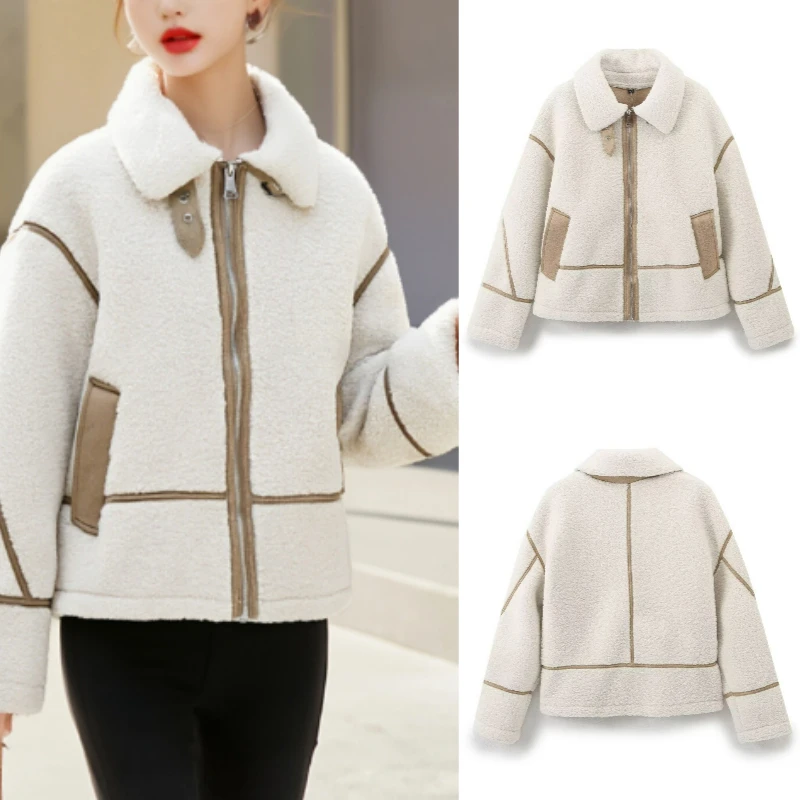 Elegant Casual Women's Fleece-Lined Double-Sided Jacket High-Street Style for Autumn/Winter New Collection 2025
Elegant Casual Women's Fleece-Lined Double-Sided Jacket High-Street Style for Autumn/Winter New Collection 2025