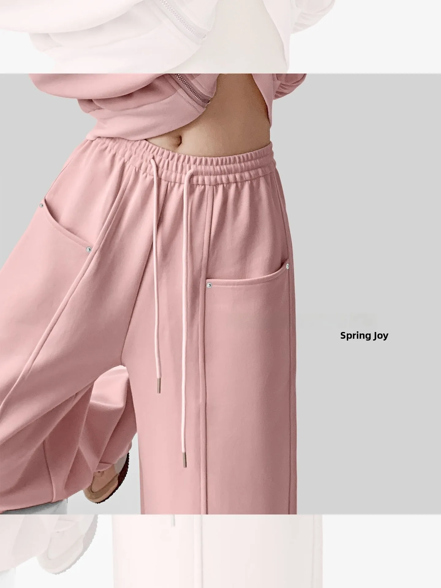 American Sle High Waist Trousers for Women Street Sle Casual Loose Fit Sweatpants with Dstring Cotton Straight Leg Pants
American Sle High Waist Trousers for Women Street Sle Casual Loose Fit Sweatpants with Dstring Cotton Straight Leg Pants