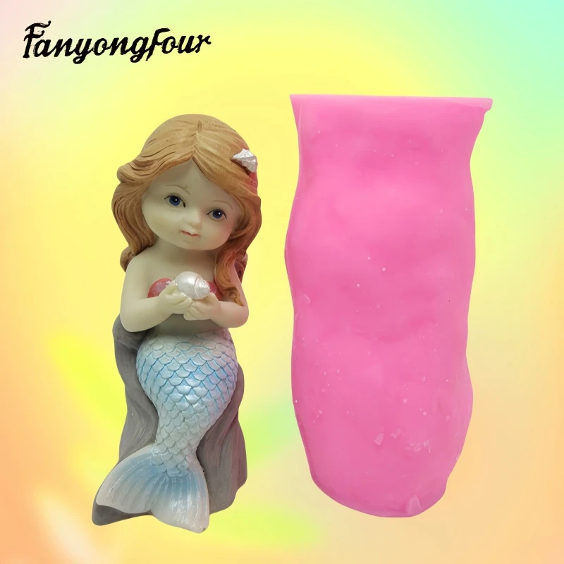 Fan Yong four uses the silicone mold of Conch Little Mermaid to make gypsum resin concrete chocolate car ornaments
Fan Yong four uses the silicone mold of Conch Little Mermaid to make gypsum resin concrete chocolate car ornaments