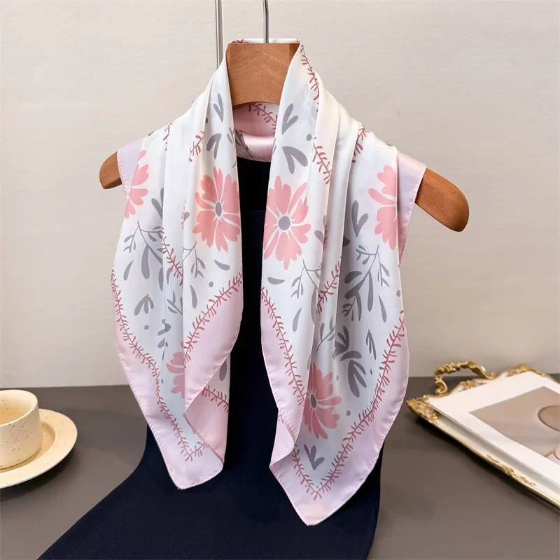 New Luxury Square Silk Scarves Scarf Vintage Imitation Silk Shawl Scarf Women Windproof Outdoor Head Wrap Echarpe Ribbon Bandana
New Luxury Square Silk Scarves Scarf Vintage Imitation Silk Shawl Scarf Women Windproof Outdoor Head Wrap Echarpe Ribbon Bandana