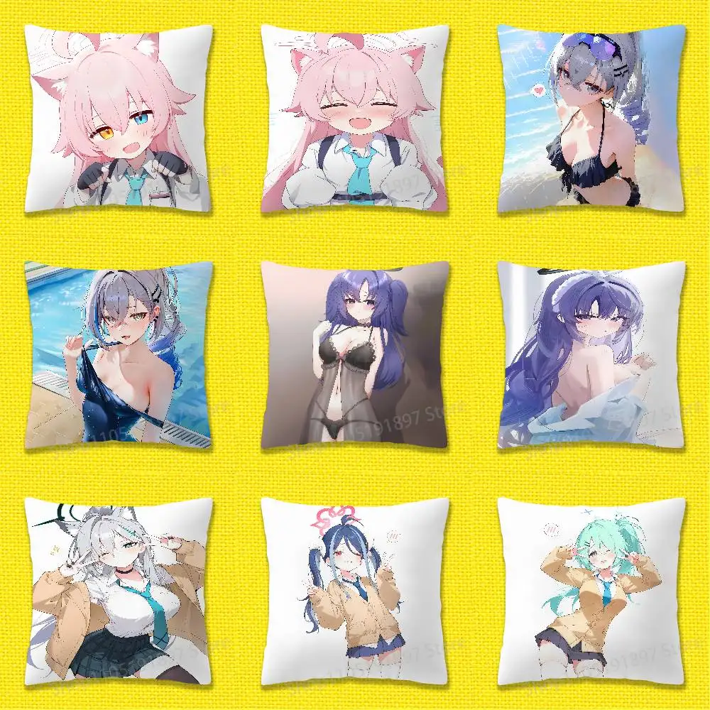 Blue A-Archive Hoshino Throw Pillow Case For 30x30cm 40x40cm 45x45cm 50x50cm 55x55cm Square Sofa Pillowcase Shell
Blue A-Archive Hoshino Throw Pillow Case For 30x30cm 40x40cm 45x45cm 50x50cm 55x55cm Square Sofa Pillowcase Shell